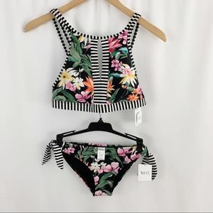 NWT SKYE Floral Bikini L